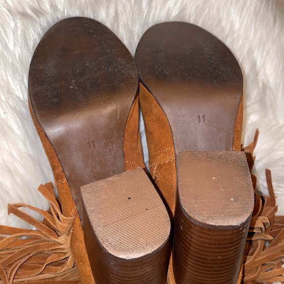 Jeffery Campbell Prance Brown Suede Fringe Boots Size 11 - Picture 8 of 15